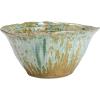 imageCreative CoOp Round Stoneware Bowl with Reactive Crackle Glaze Teal Set of 4