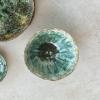 imageCreative CoOp Round Stoneware Bowl with Reactive Crackle Glaze Teal Set of 4