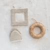 imageCreative CoOp Round Woven Jute Trivet with Loop Natural