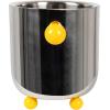 imageCreative CoOp Silver Stainless Steel Ice Bucket with Ball Handles and Feet 7quot round
