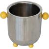 imageCreative CoOp Silver Stainless Steel Ice Bucket with Ball Handles and Feet 7quot round