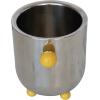 imageCreative CoOp Silver Stainless Steel Ice Bucket with Ball Handles and Feet 7quot round