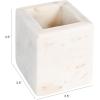imageCreative CoOp Square Marble Container White