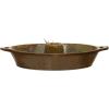 imageCreative CoOp Stoneware Dish Reactive Glaze Brown Each One Will Vary Toothpick Holder