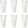 imageCreative CoOp Tall Round Glass Drinking Glass with Debossed Rim and Base Clear Set of 6
