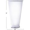imageCreative CoOp Tall Round Glass Drinking Glass with Debossed Rim and Base Clear Set of 6