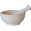 imageCreative CoOp White Round Stoneware Mortar and Pestle Set Set of 2 Medium