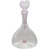 imageCreative CoOp 15 Quart Glass Decanter with Pink Heart Shaped Stopper Clear