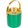 imageCreative CoOp 15Quart Enameled Stainless Steel Ice Bucket with Lid Turquoise 6quot round Green
