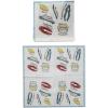 imageCreative CoOp 50Piece Paper Cocktail Napkin Set with Seafood Accoutrements Multicolor