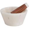 imageCreative CoOp Marble and Acacia Wood Mortar and Pestle Set of 2