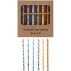 imageCreative CoOp Multicolor 6Piece Glass Cocktail Stir Stick Set with Stripes 6quot L