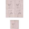 imageCreative CoOp Paper Cocktail Napkins with Bottle and Cocktail Line Art Design Black and White Set of 50