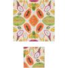 imageCreative CoOp Paper Cocktail Napkins with Fruit Design Multicolor Set of 50