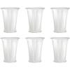 imageCreative CoOp Round Glass Drinking Glass with Debossed Rim and Base Clear Set of 6