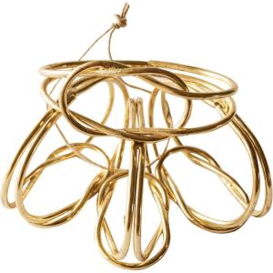 imageCreative CoOp Metal Twisted Napkin Rings Gold Finish Set of 4