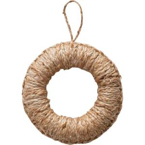 imageCreative CoOp Round Woven Jute Trivet with Loop Natural