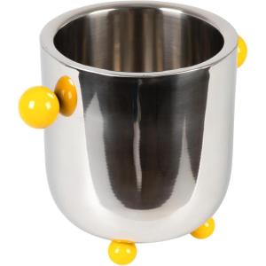 imageCreative CoOp Silver Stainless Steel Ice Bucket with Ball Handles and Feet 7quot round