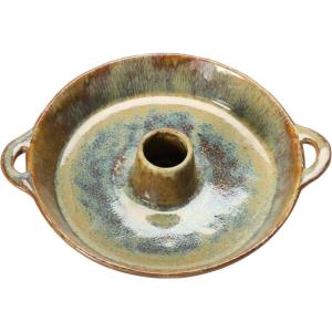 imageCreative CoOp Stoneware Dish Reactive Glaze Brown Each One Will Vary Toothpick Holder