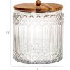 imageCreative CoOp 35Quart Cut Glass Jar with Acacia Wood Lid Natural