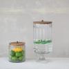 imageCreative CoOp 35Quart Cut Glass Jar with Acacia Wood Lid Natural