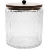 imageCreative CoOp 35Quart Cut Glass Jar with Acacia Wood Lid Natural