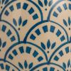 imageCreative CoOp Blue Stoneware Canister with Lid Cream Color Natural 575quot round