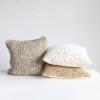 imageCreative CoOp Brown Woven Cotton Blend Boucl Pillow Cream Square