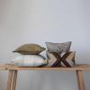 imageCreative CoOp Cotton Embroidered Lumbar Line Design Multicolor Pillows 20quot L x 12quot W x 1quot H