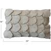imageCreative CoOp Cotton Lumbar Pillow with Appliqued Quilted Seashells Sage