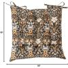imageCreative CoOp Cotton Printed Chair Cushion with Floral Pattern Pillow 18quot L x 18quot W x 1quot H MulticolorMulticolor