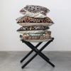 imageCreative CoOp Cotton Throw Embroidered Floral Pattern and Chambray Back Multicolor Pillow Multi