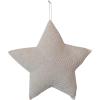 imageCreative CoOp Cream HandWoven Reclaimed Cotton Crocheted Star Shaped Pillow