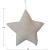 imageCreative CoOp Cream HandWoven Reclaimed Cotton Crocheted Star Shaped Pillow