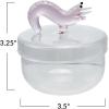 imageCreative CoOp Glass Jar with Lid and Shrimp Handle Clear