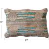 imageCreative CoOp HandWoven Jute and Cotton Chindi Lumbar Pillow Multicolor