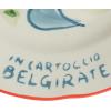 imageCreative CoOp Stoneware Plate Set with Hotel Restaurant Image Styles Multicolor Set of 12