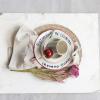imageCreative CoOp Stoneware Plate Set with Hotel Restaurant Image Styles Multicolor Set of 12
