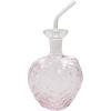 imageCreative CoOp 12Ounce Glass Strawberry Shaped Oil Cruet with Stopper Pink