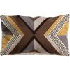 imageCreative CoOp Cotton Embroidered Lumbar Line Design Multicolor Pillows 20quot L x 12quot W x 1quot H
