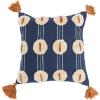 imageCreative CoOp Cotton Embroidered and Tufted Tassels Pillow 16quot L x 16quot W x 2quot H Multicolor