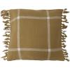 imageCreative CoOp Cotton Flannel Plaid Fringe Pillow 18quot L x 18quot W x 2quot H MulticolorGreen