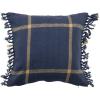 imageCreative CoOp Cotton Flannel Plaid Fringe Pillow 18quot L x 18quot W x 2quot H MulticolorMulticolor