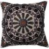 imageCreative CoOp Cotton Throw Embroidered Floral Pattern and Chambray Back Multicolor Pillow Multi