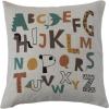 imageCreative CoOp Kids Cotton Alphabet Print Throw Multicolor Pillow Cover MultiColored
