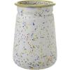 imageCreative CoOp Multicolor Speckled Enameled Crock with Yellow Rim 45 round