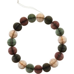 imageCreative CoOp 14 Round Handmade Recycled Paper Honeycomb Ball Wreath Multi Color