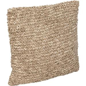 imageCreative CoOp Brown Woven Cotton Blend Boucl Pillow Cream Square