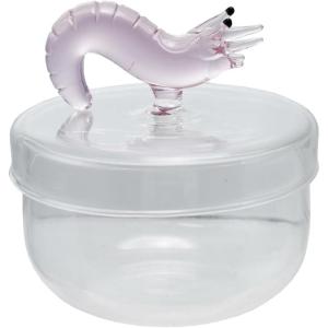 imageCreative CoOp Glass Jar with Lid and Shrimp Handle Clear
