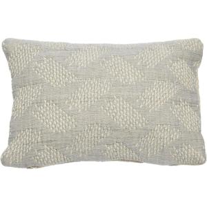 imageCreative CoOp Woven Cotton Jacquard Lumbar Pillow 14quot L x 9quot W x 2quot H Greige